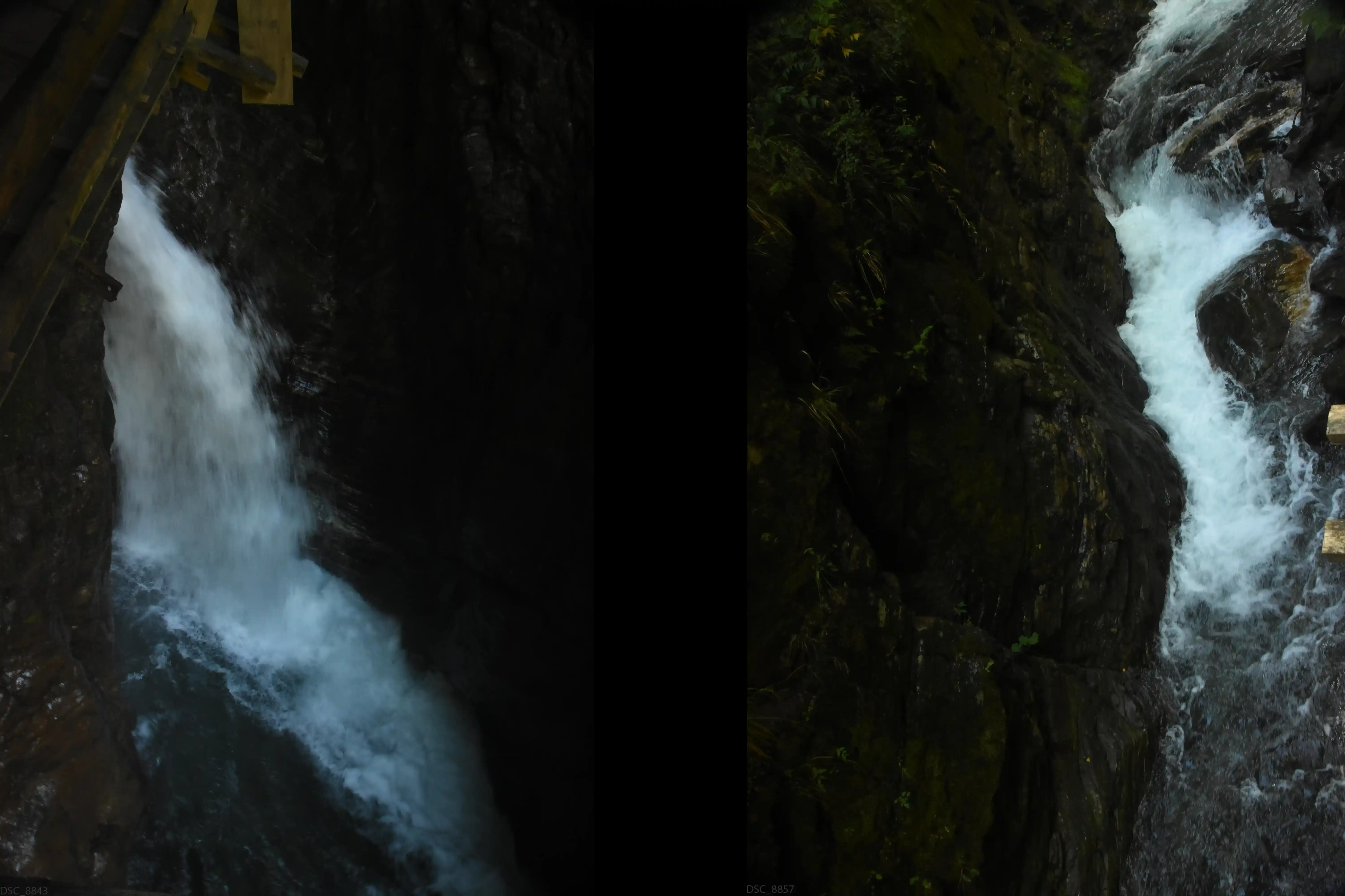 Combination of 2 vertical taken photos. Both from the same stream, but a different angle.